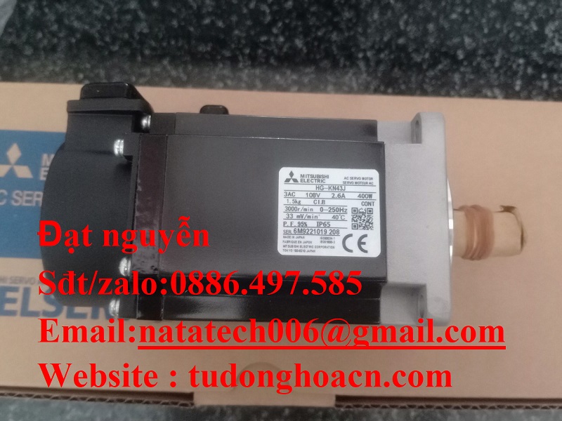 HG-KN43J động cơ điều khiển Servo chính hãng Mitsubishi mới full box 