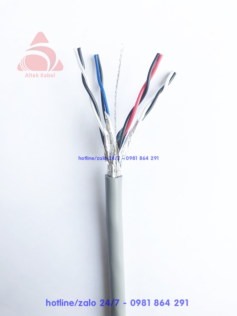 Cáp tín hiệu vặn xoắn chống nhiễu 3pair 18awg Altek Kabel