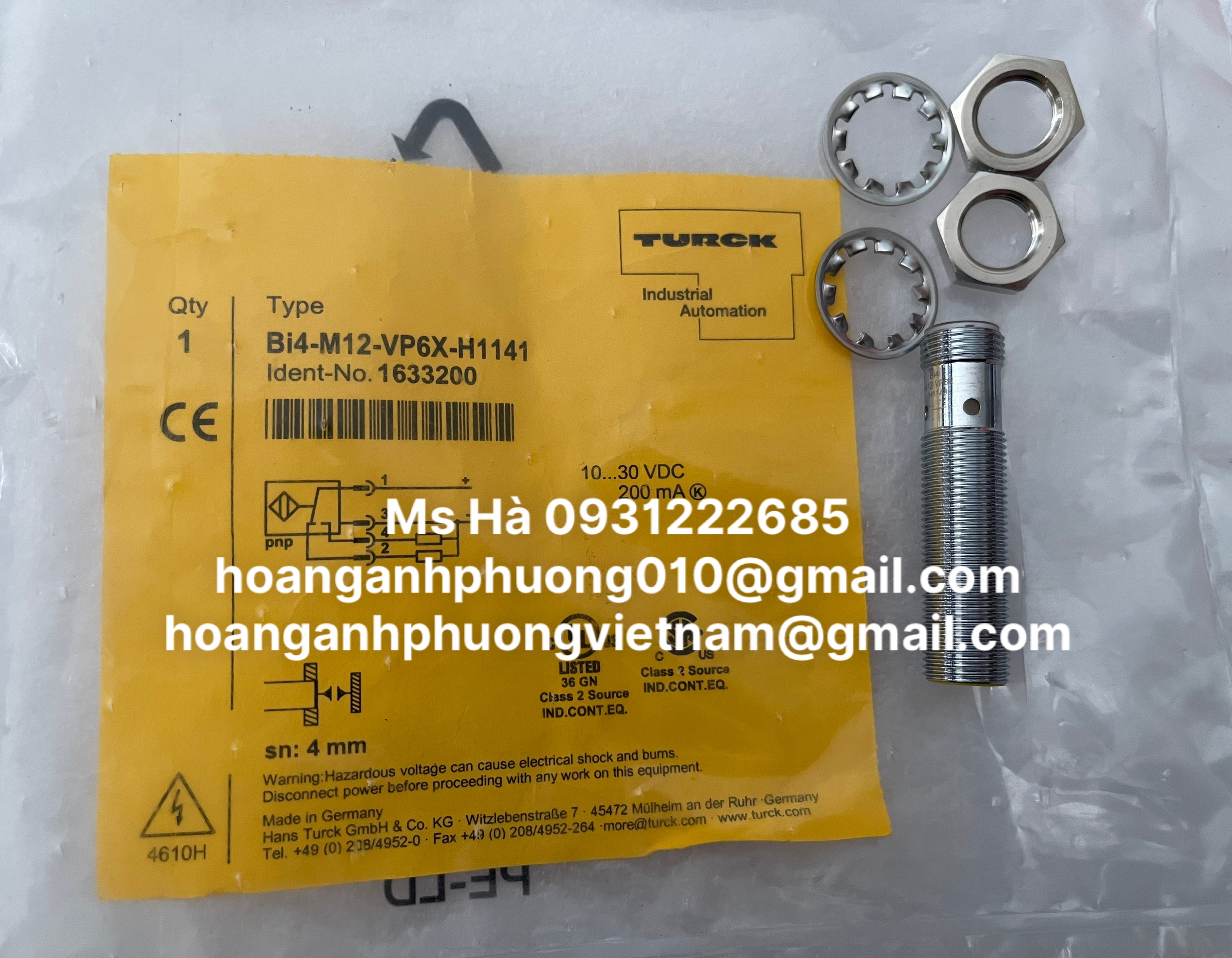 Bi4-M12-VP6X-H1141 chuyên cung cấp dòng cảm biến Turck