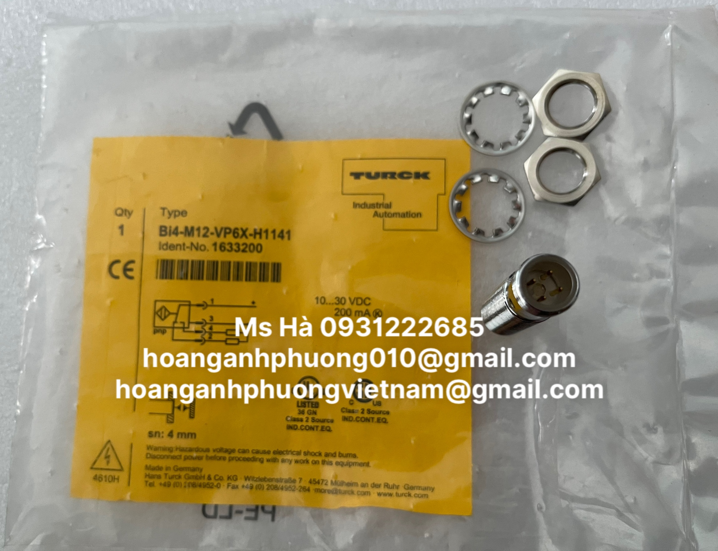 Bi4-M12-VP6X-H1141 chuyên cung cấp dòng cảm biến Turck