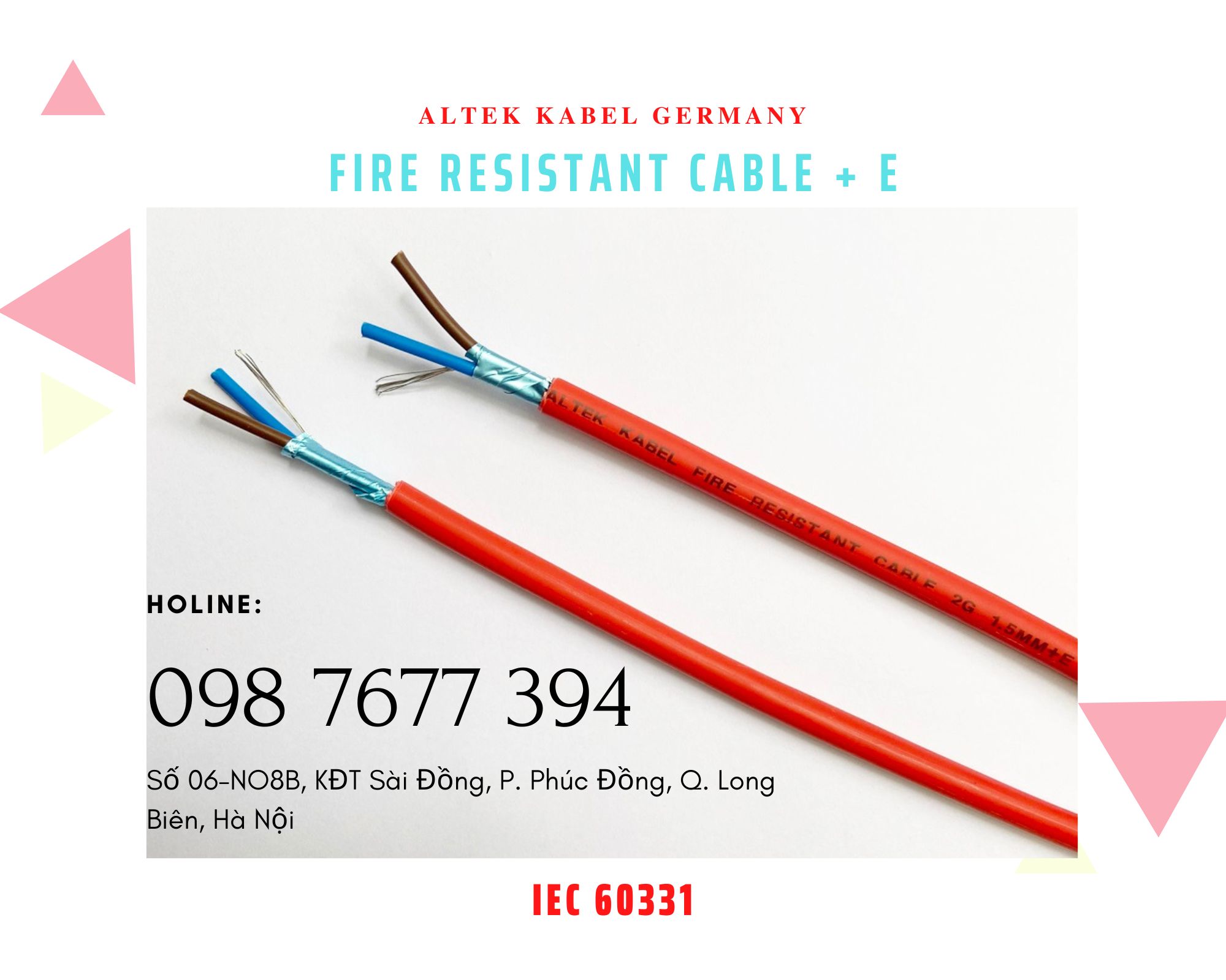 cáp báo cháy chống nhiễu 2x1.5, kho sỉ cáp báo cháy