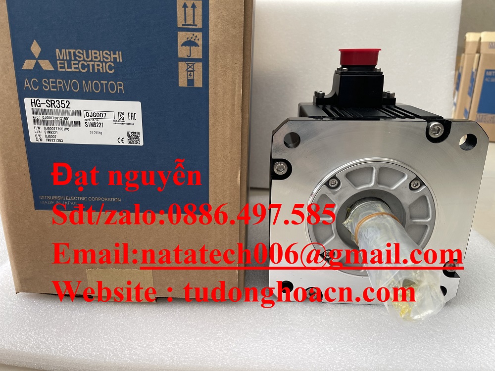 HG-SR352 bộ động cơ 3.5kw chính hãng bảo hành Mitsubishi mới full box 