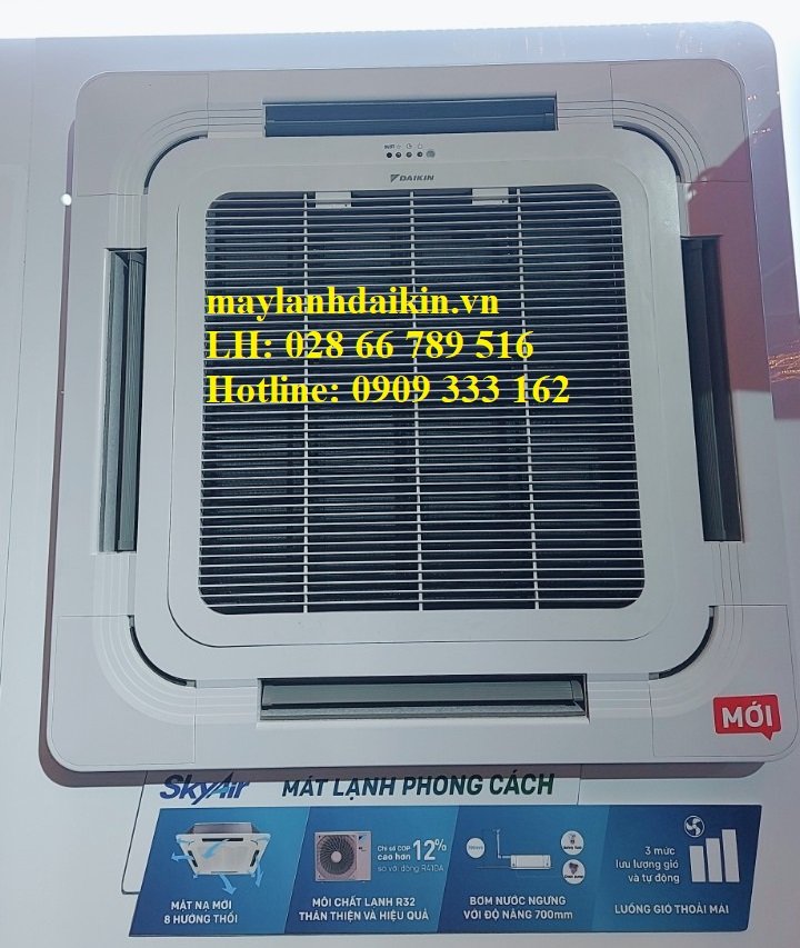 Tiết kiệm năng lượng tích hợp trên máy lạnh âm trần