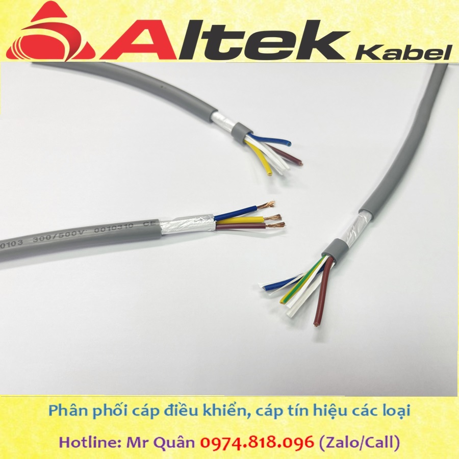 Cáp điều khiển 3 lõi Altek Kabel - CHLB Đức