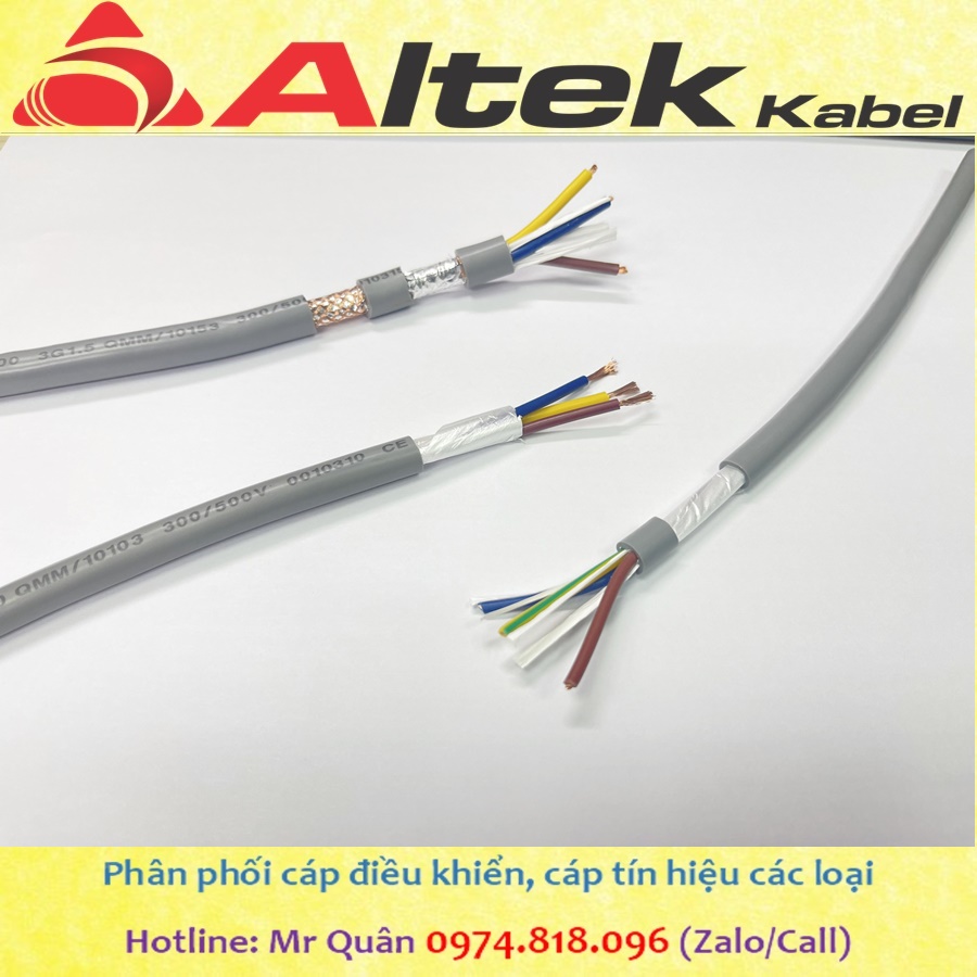 Cáp điều khiển 3 lõi Altek Kabel - CHLB Đức