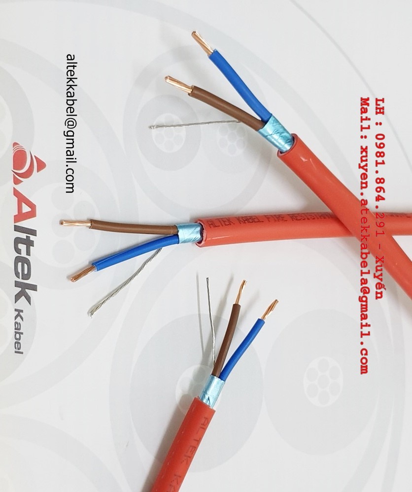 Cáp tín hiệu chống cháy chống nhiễu 2x1.0mm2 Altek Kabel