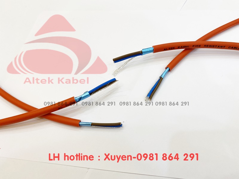 Cáp tín hiệu chống cháy chống nhiễu 2x1.0mm2 Altek Kabel