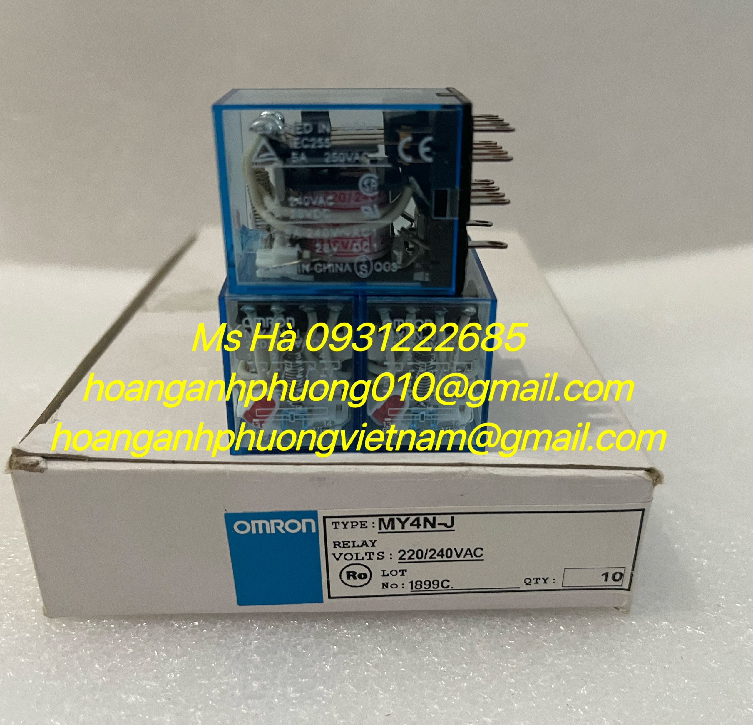 Relay MY4N-J omron 220/240VAC chính hãng 