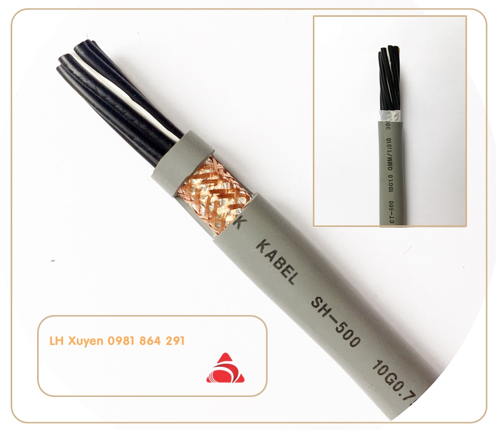 Cáp điều khiển 10 lõi tiết diện 0.5,0.75,1.0,1.5mm2 Altek Kabel