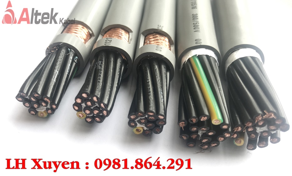 Cáp điều khiển 10 lõi tiết diện 0.5,0.75,1.0,1.5mm2 Altek Kabel