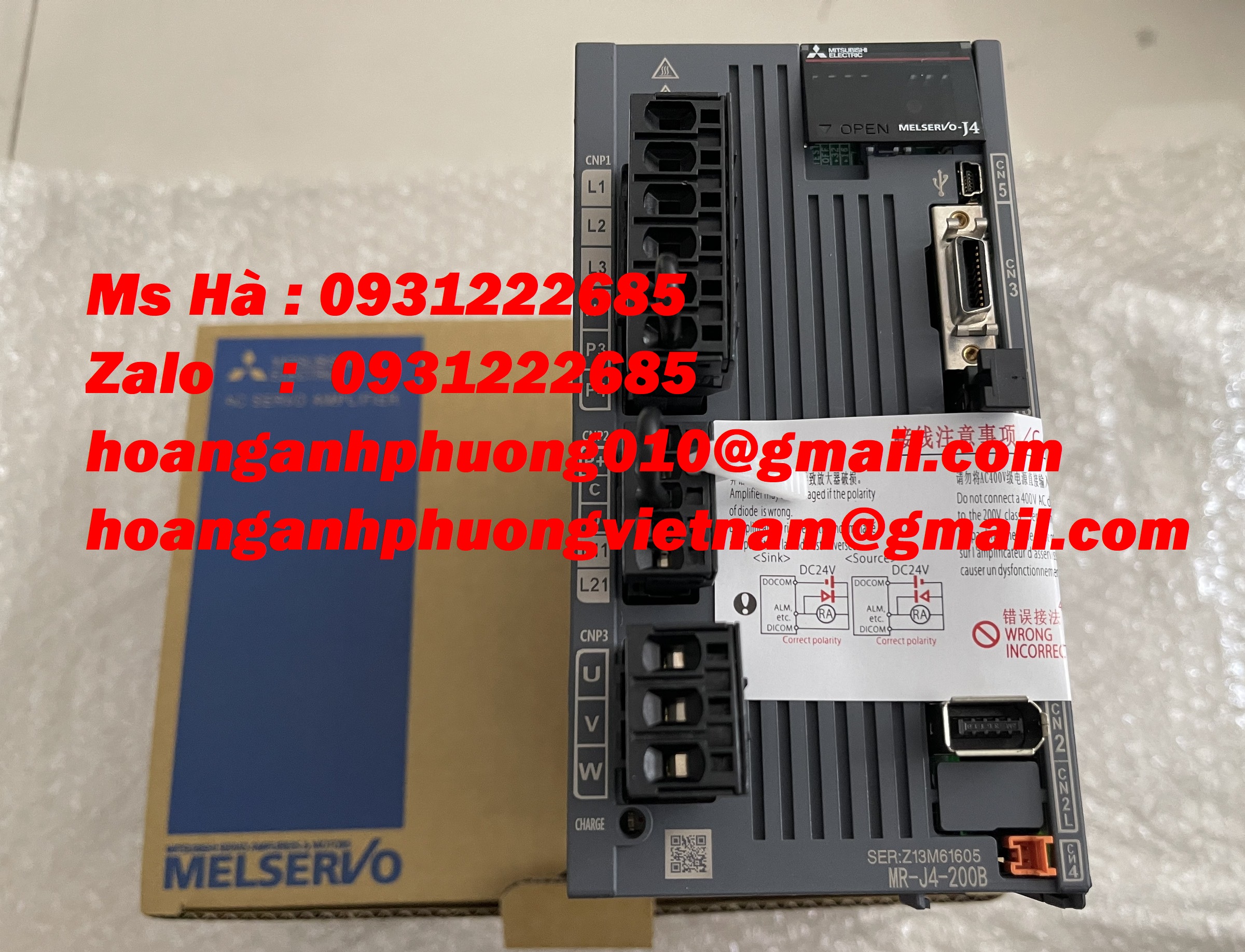 Mitsubishi MR-J4-200B dòng điều khiển servo mới 100%