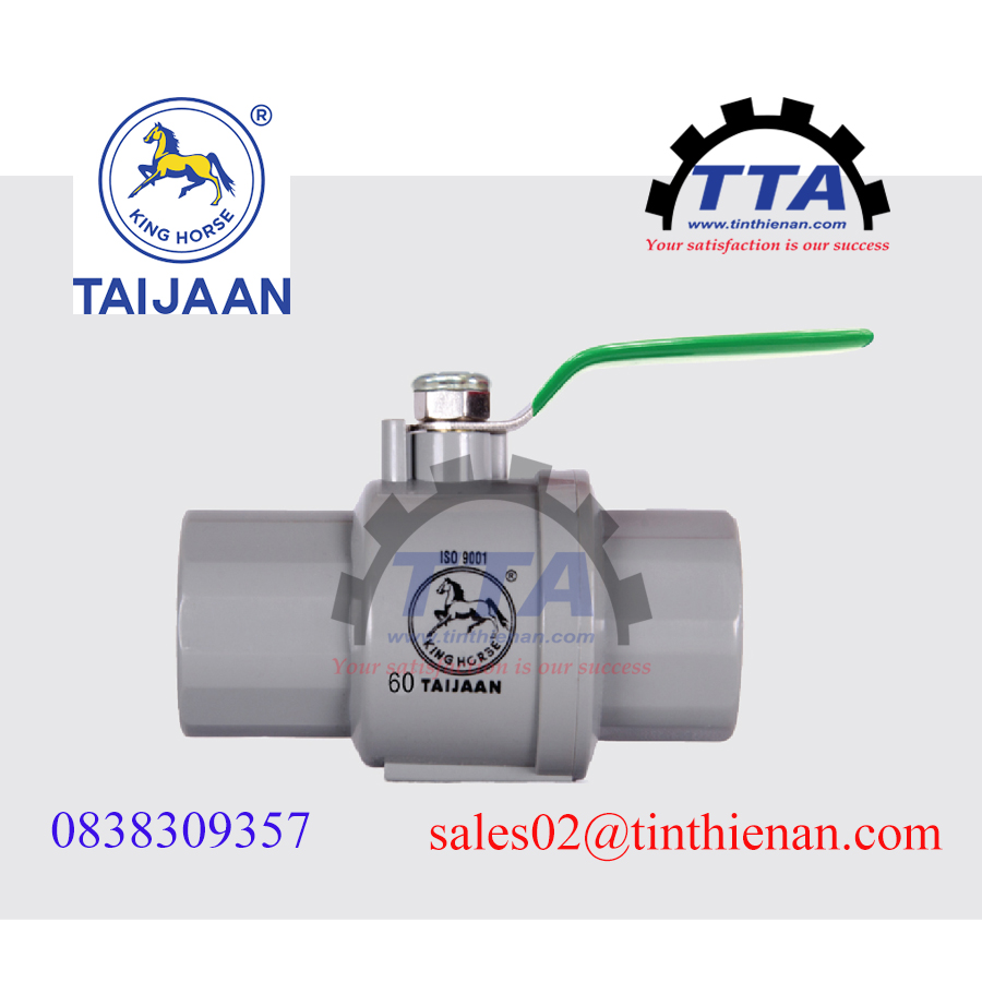 VAN PVC TAY INOX-CẦU INOX 60 - TAIJAAN - Tín Thiên An
