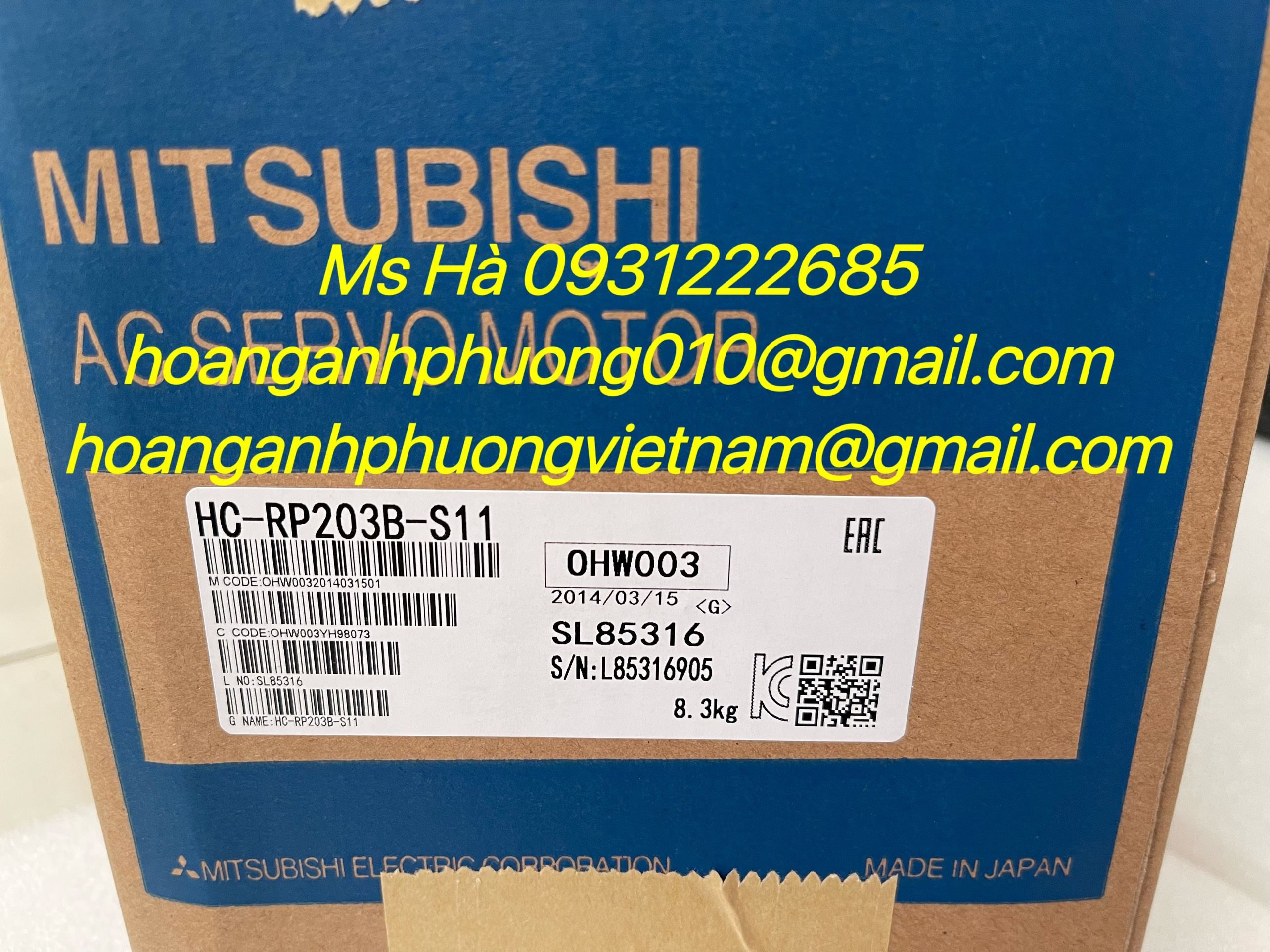 Bộ servo chính hãng mitsubishi HC-RP203B-S11 mới 100%