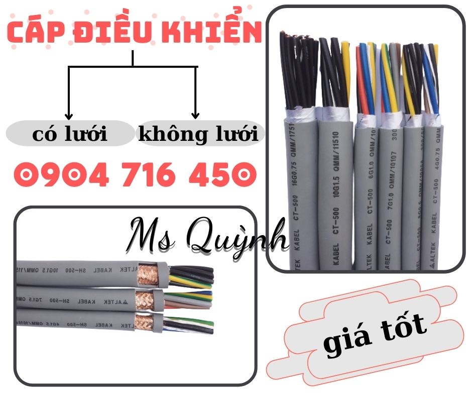 Cáp điều khiển không/có bọc lưới Altek Kabel