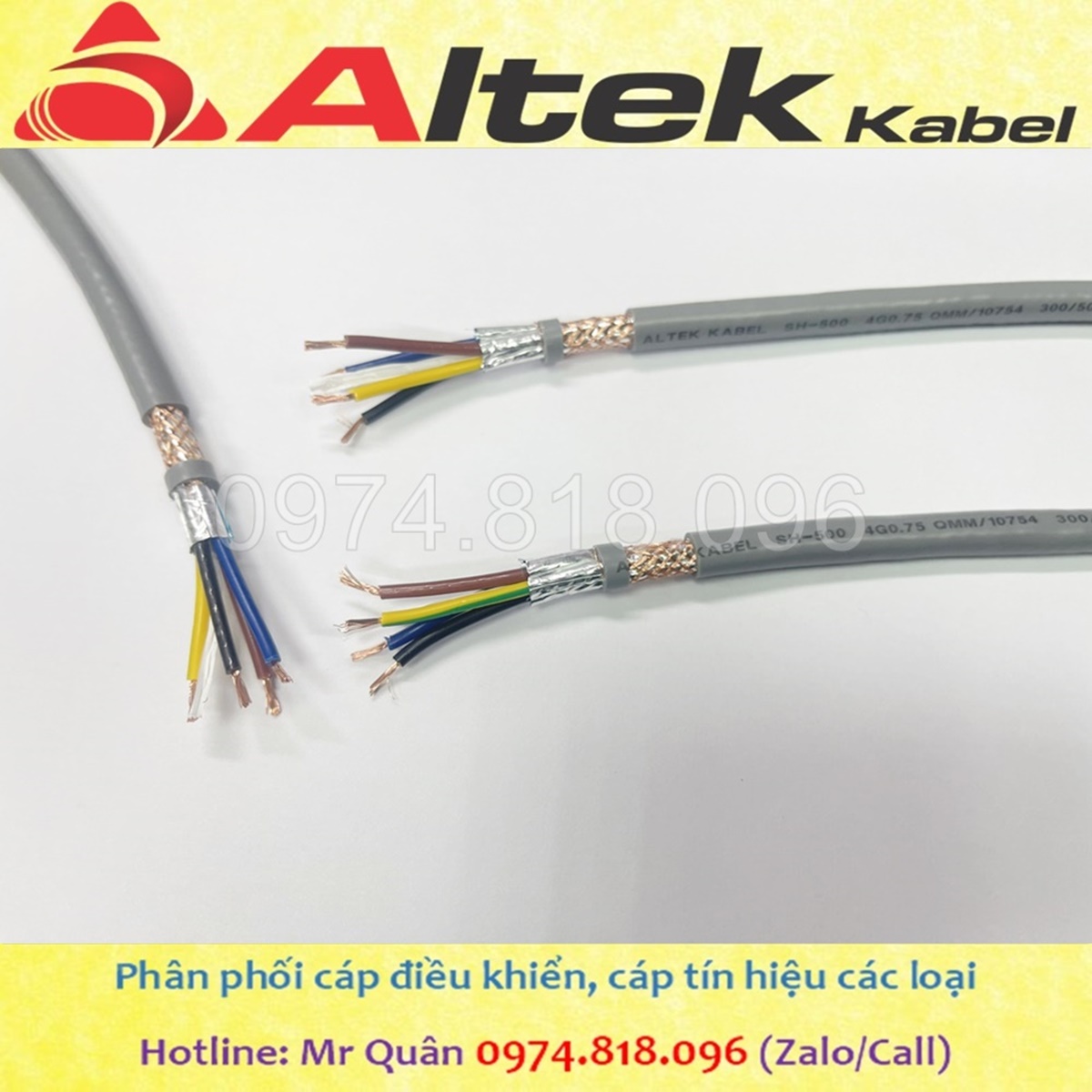 Cáp điều khiển 4 lõi mềm thương hiệu Altek Kabel