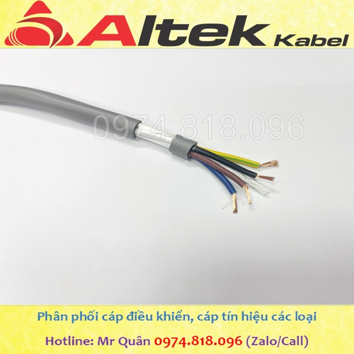 Dây cáp 4x0.5 bọc kim chống nhiễu Altek Kabel