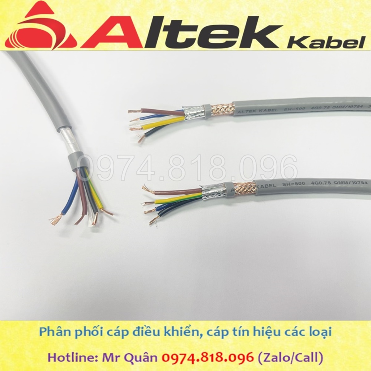 Cáp điều khiển 4 lõi mềm thương hiệu Altek Kabel