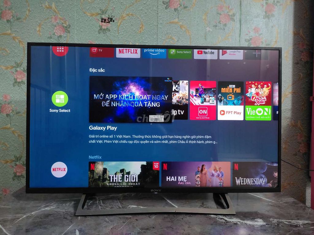 Android Tivi Sony 43 inch HDR 4k Giọng nói Đẹp 98%