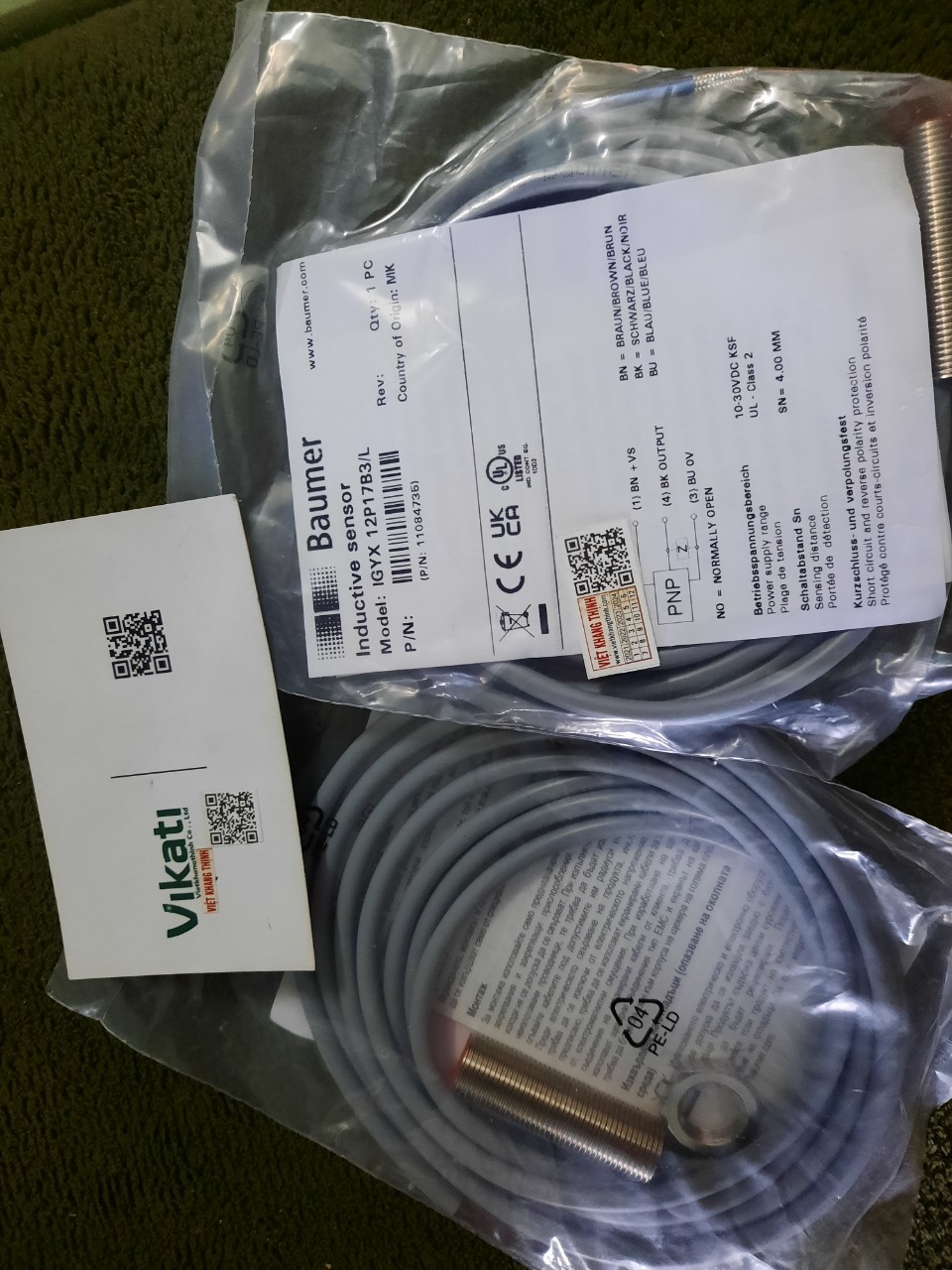 Cảm biến Baumer IGYX 12P17B3L - Bảo hành chính hãng 12 tháng