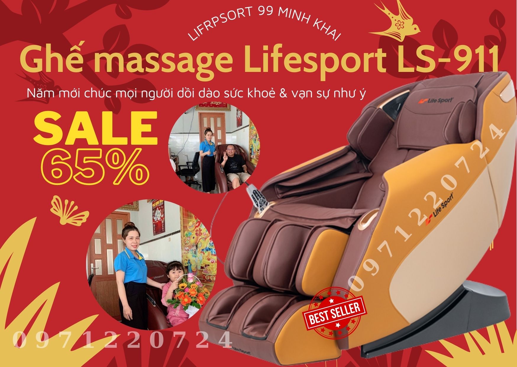 Săn sale năm mới ghế massage LS-911 gửi trọn vẹn yêu thương