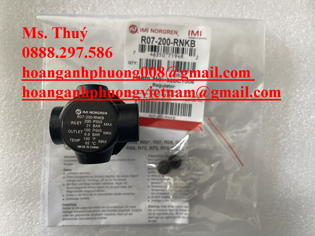 Bộ điều chỉnh áp suất R07-200-RNKB Chính hãng Norgen