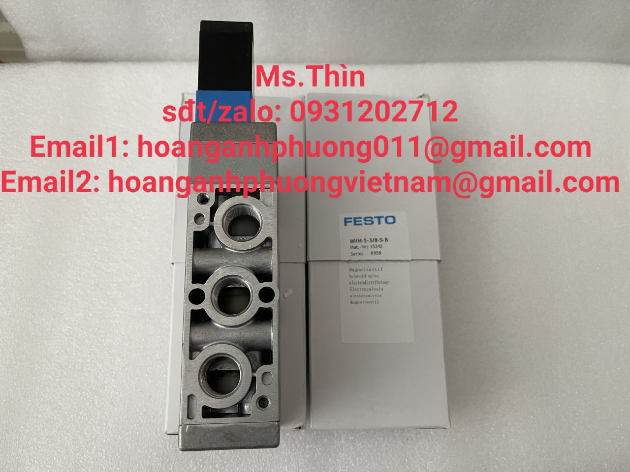 MVH-5-3/8-S-B(15342)  Van điện từ  Festo  chính hãng