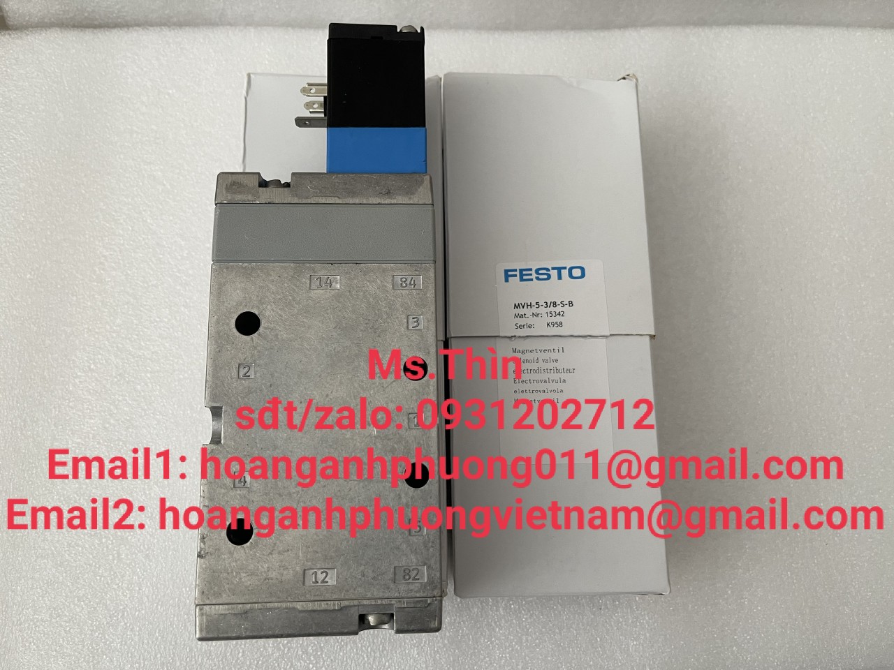 MVH-5-3/8-S-B(15342)  Van điện từ  Festo  chính hãng