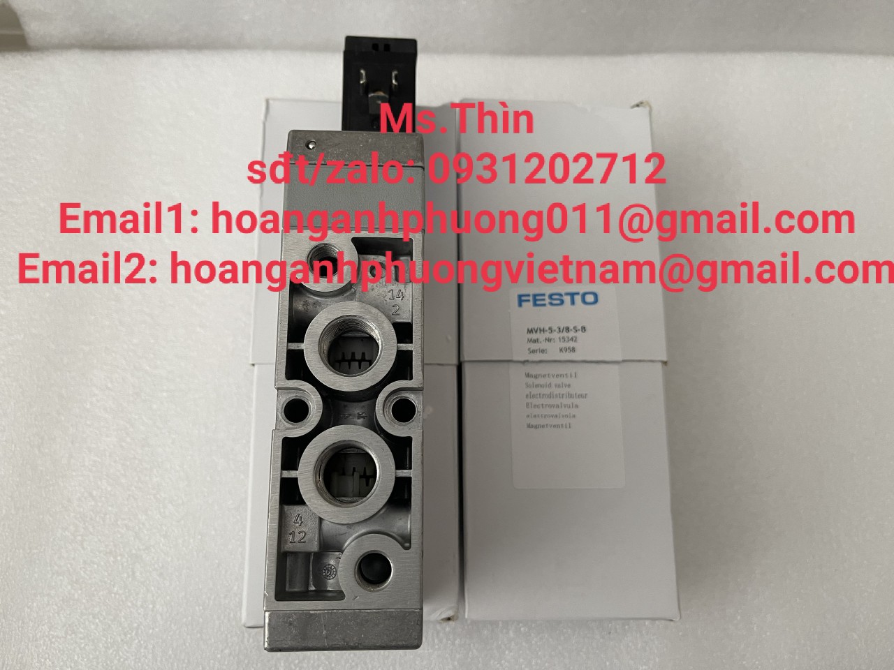 MVH-5-3/8-S-B(15342)  Van điện từ  Festo  chính hãng