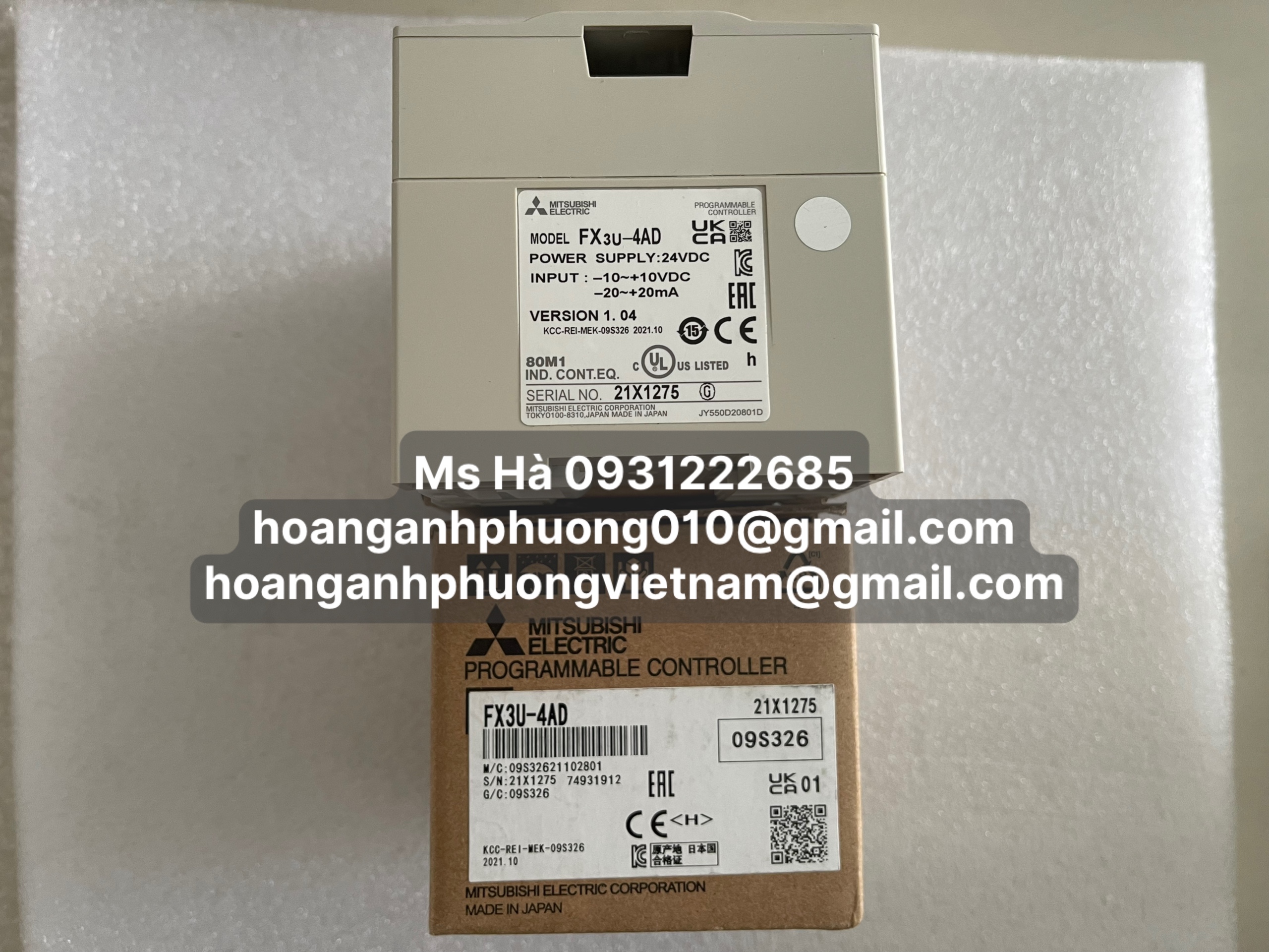 Mô đun nhập khẩu dòng mitsubishi FX3U-4AD giá tốt