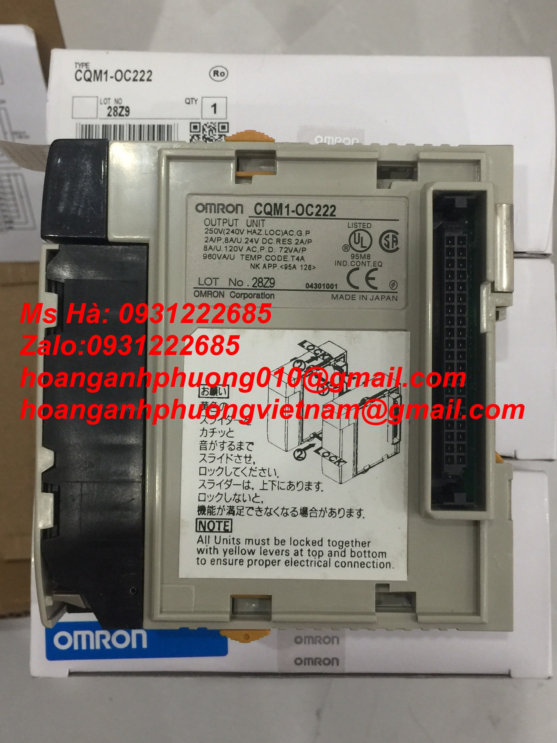 Mô đun mở rộng dòng PLC CQ1M-OC221 omron 
