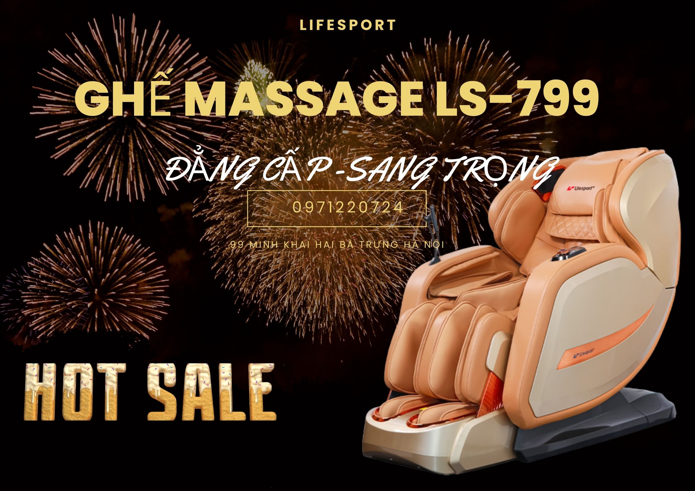 Săn sale đón tết có ghế massage LS-799 nhà thêm vui nhận quà cực lớn 