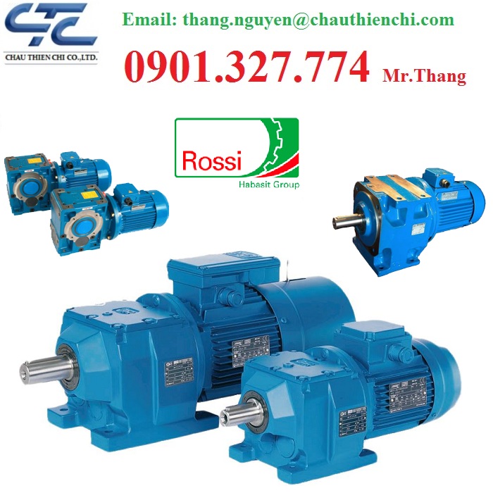 Đại lý hộp số Động cơ giảm tốc Rossi Việt nam 