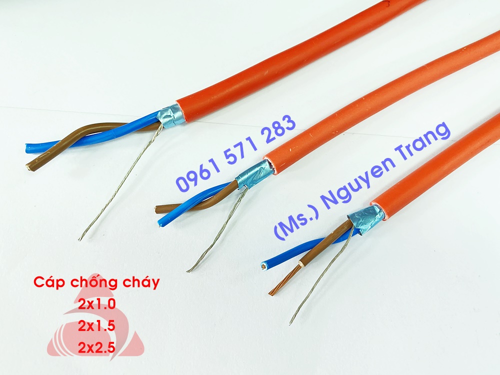 Cáp fire resistant cable, cáp tín hiệu chống cháy 2 lõi