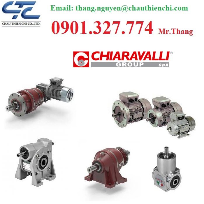 Đại lý Hộp số Chiaravalli chính hãng Italy Tại Việt Nam 