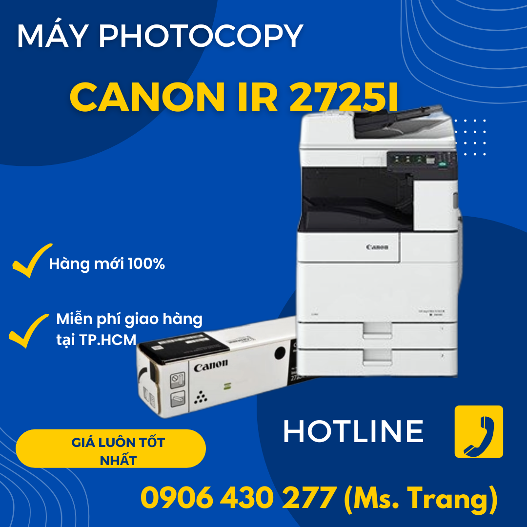 Máy photo Canon ir 2725i new 2023 giá tốt