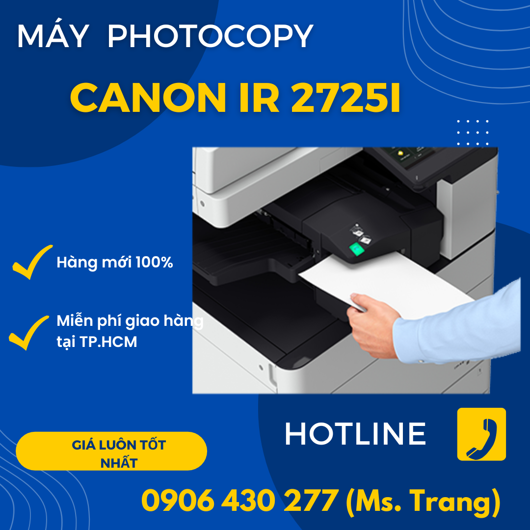 Máy photo Canon ir 2725i new 2023 giá tốt