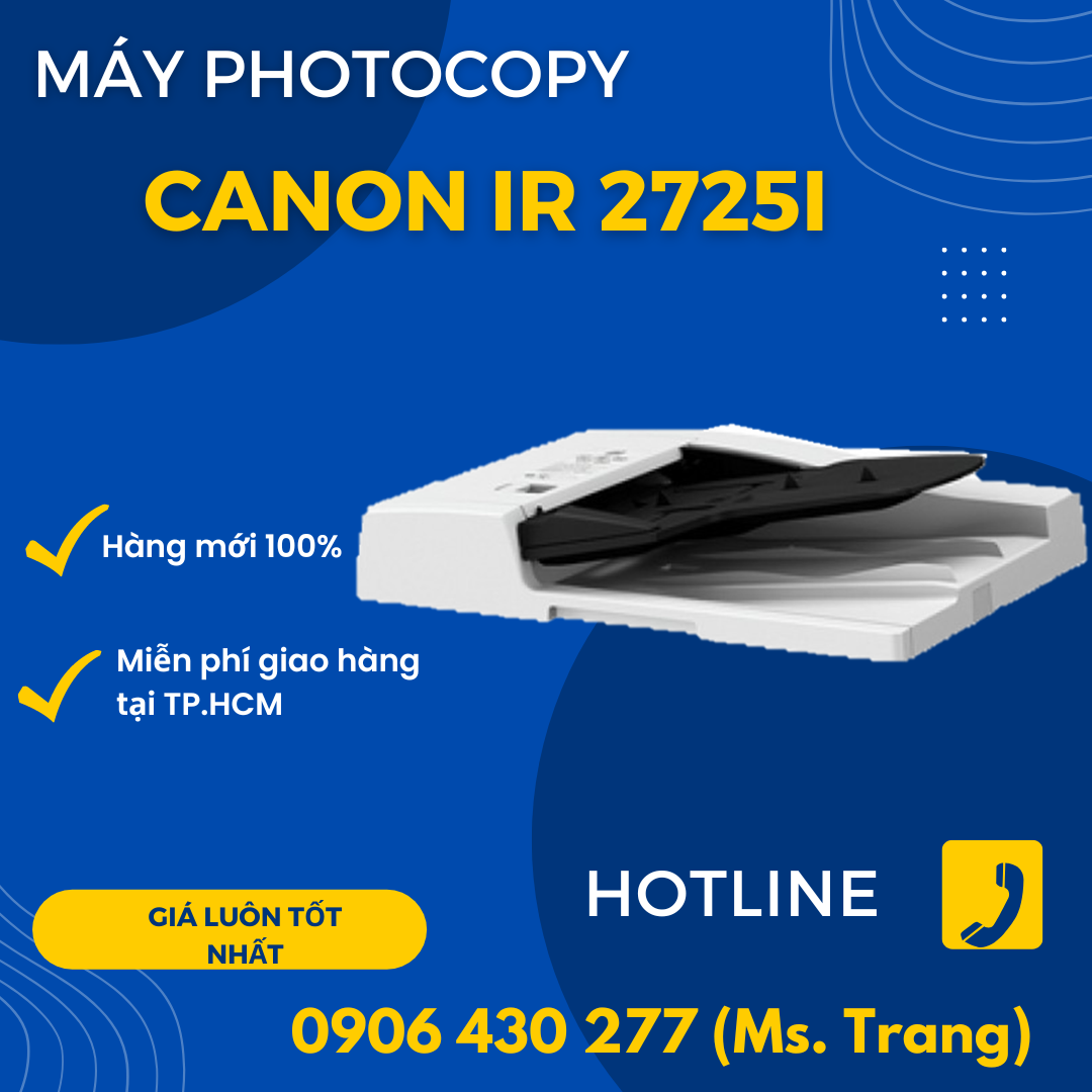 Máy photo Canon ir 2725i new 2023 giá tốt