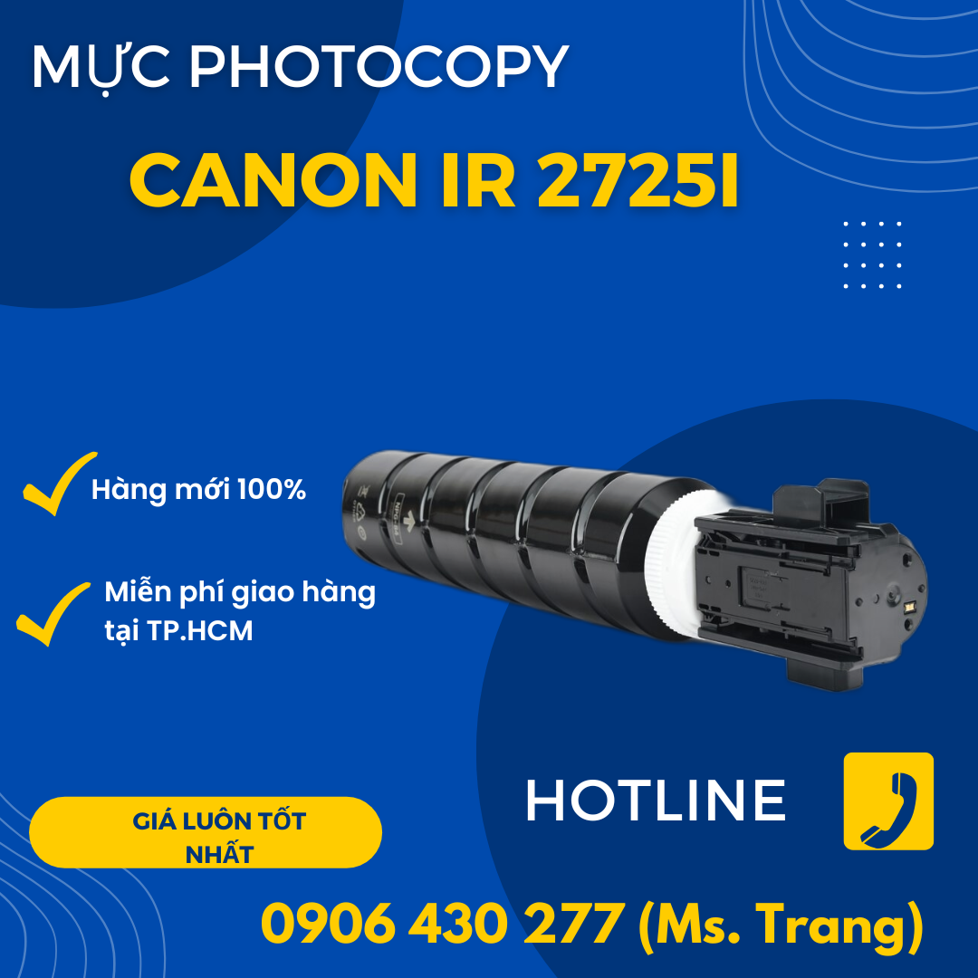 Máy photo Canon ir 2725i new 2023 giá tốt