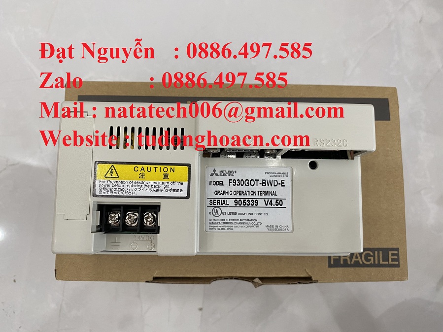 F930GOT-BWD-E Màn hình cảm ứng HMI Mitsubishi chính hãng