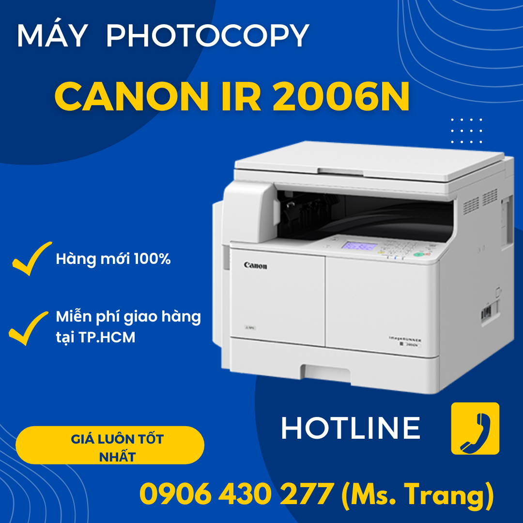 Máy photocopy Canon 2006N giá tốt, BH chính hãng