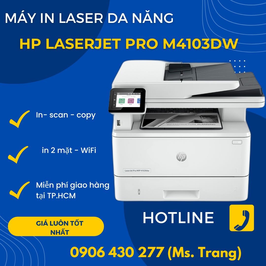 Máy in đa chức năng HP PRO MFP M4103fdw giá rẻ