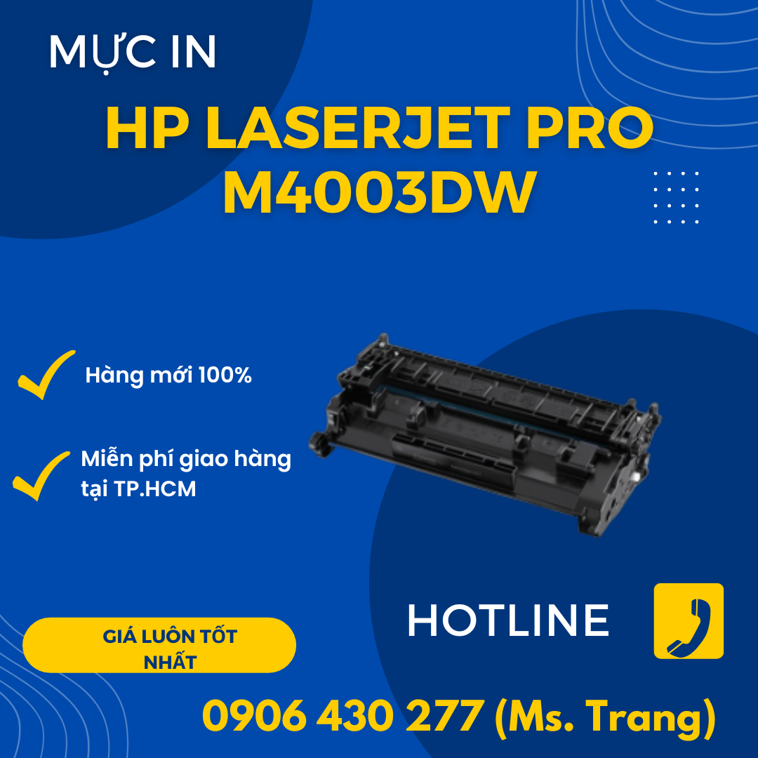 Máy in đen trắng HP laser jet Pro M4003dw giá rẻ