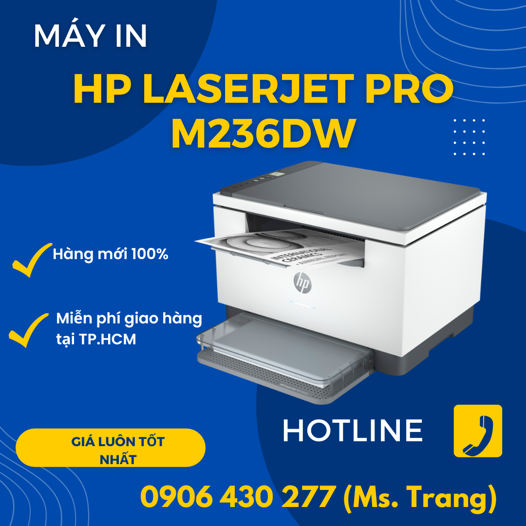 máy in đa chức năng đen trắng hp laserjet pro mfp m236dw giá rẻ