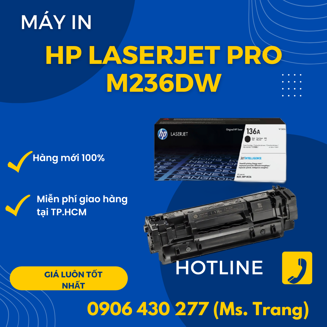 máy in đa chức năng đen trắng hp laserjet pro mfp m236dw giá rẻ