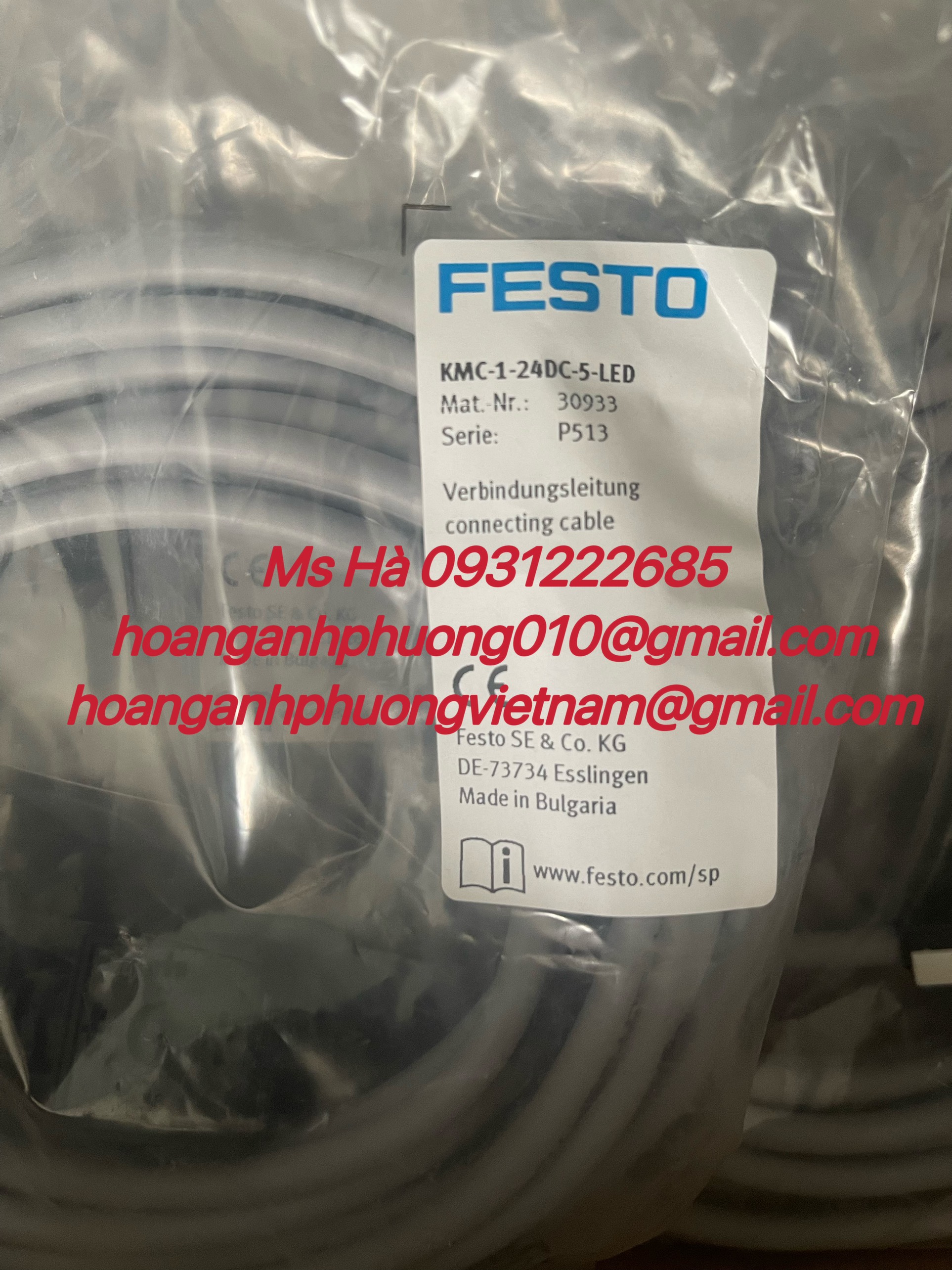 KMC-1-24DC-5-LED festo - chính hãng - cáp kết nối