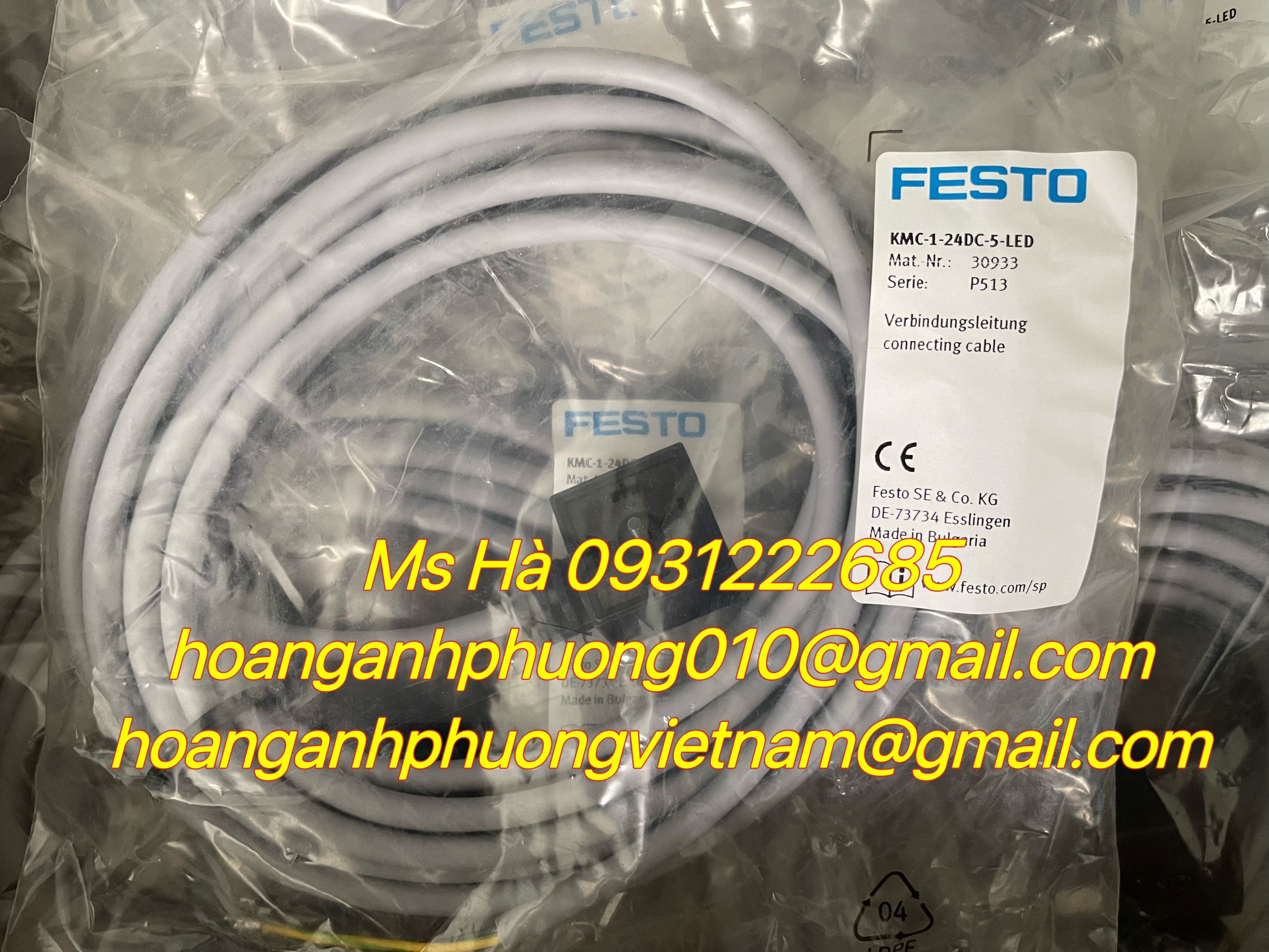 KMC-1-24DC-5-LED festo - chính hãng - cáp kết nối