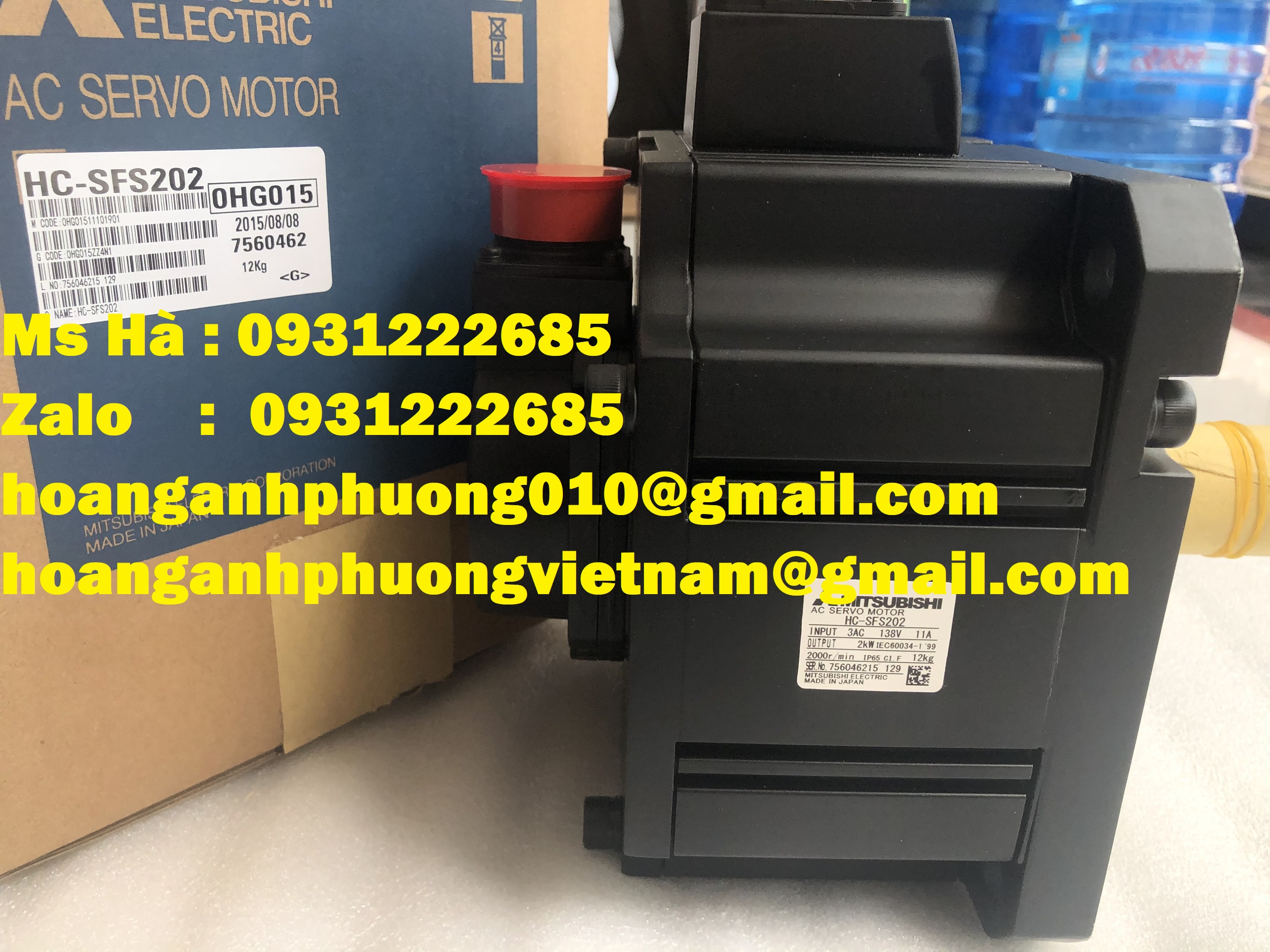 Động cơ mitsubishi chính hãng HC-SFS202, HC-SFS202B