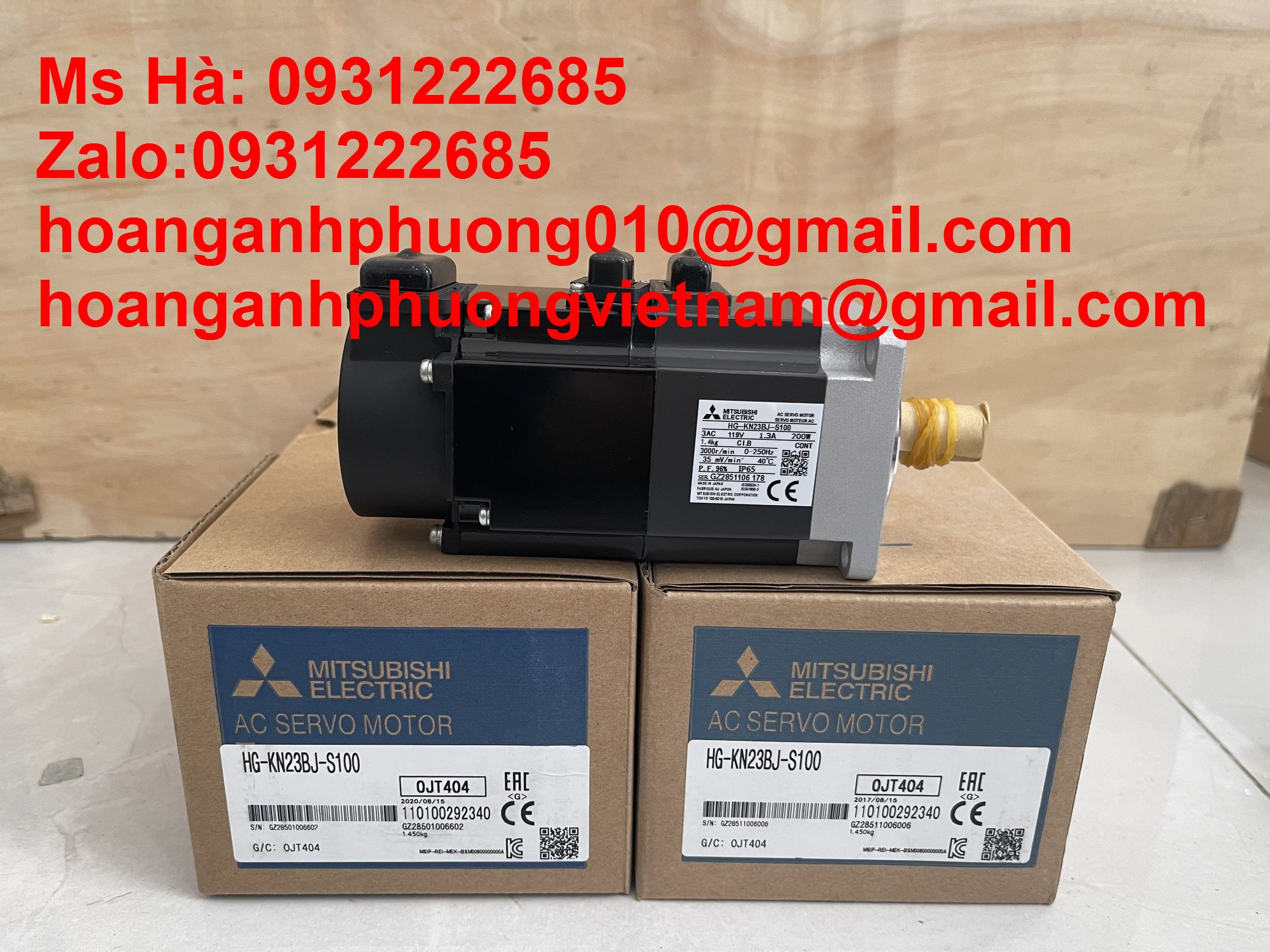 Servo HG-KN23BJ-S100 mitsubishi chính hãng, nhập mới