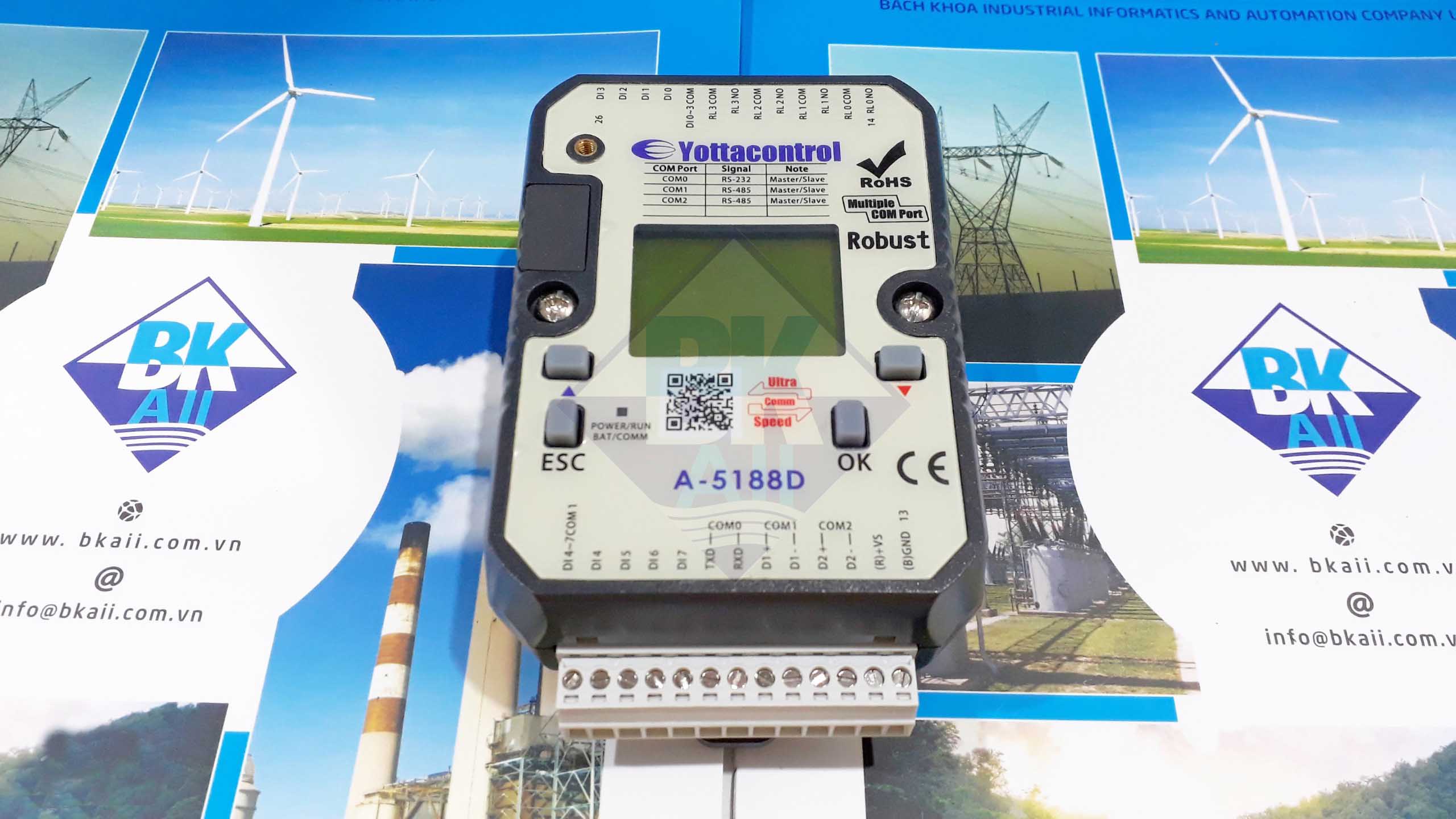 A-5188: Module điều khiển PLC 8DI/4D0, hỗ trợ RS232/485