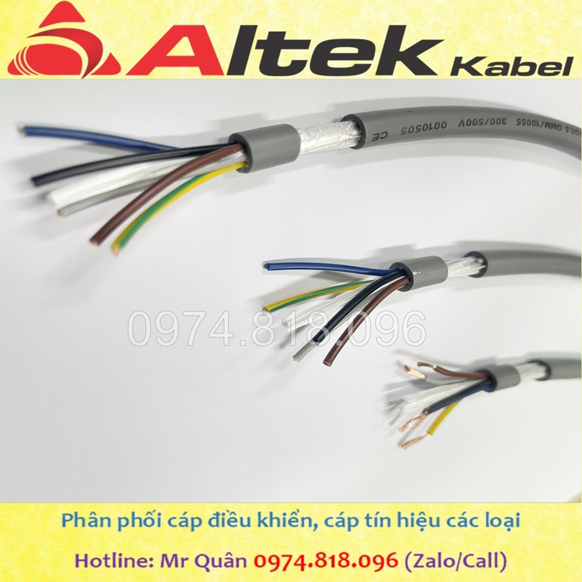 Dây cáp điện 5 lõi, cáp tín hiệu 5 lõi Altek Kabel
